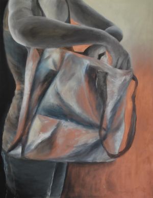 Aufbruch II, 2011, Acryl und Pastellkreide auf Baumwolle, 140 x 110 cm
